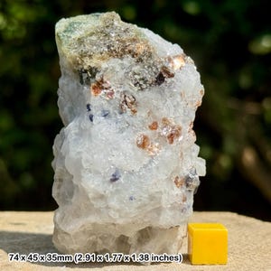 Rare: blue spinel crystal | hunza valley, gilgit-baltistan, pakistan | natural octahedral gem mineral | genuine specimen w/ coa