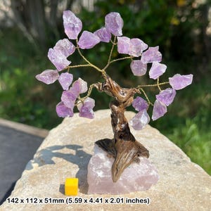 Enchanting amethyst crystal tree - a beautiful gem tree for healing and spiritual connection
