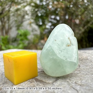 Authentic prehnite tumbled healing stones for unconditional love and spiritual growth