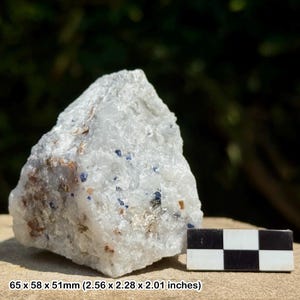Rare: blue spinel crystal | hunza valley, gilgit-baltistan, pakistan | natural octahedral gem mineral | genuine specimen w/ coa