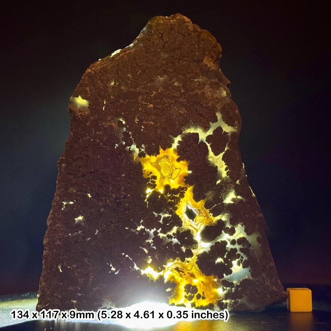 Grade A Opalised Marcasite Crystal, Mount Cidolog, Backlit Translucence ...