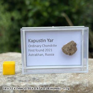 Kapustin yar meteorite - genuine space rock | found 2021 | astrakhan, russia w/ coa