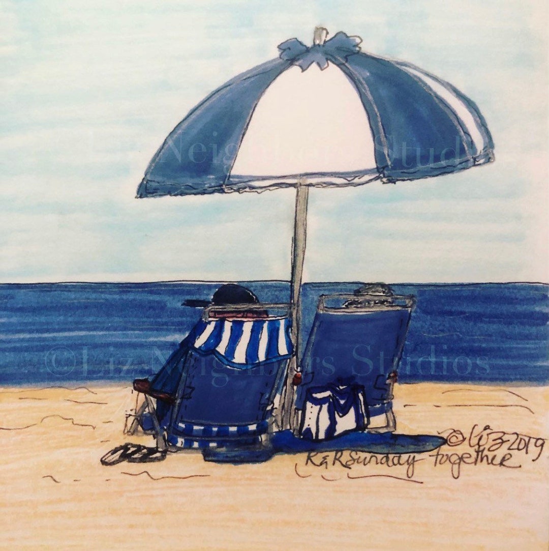 Liz Neighbors Original Art “R & R Sunday Together” - Etsy