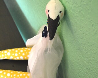 large swan stuffed animal