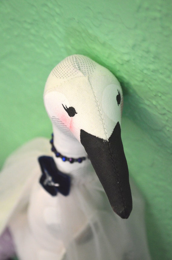 large swan stuffed animal