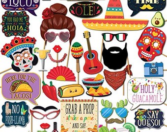 Mexican Fiesta Photo Booth Props,Yamissi Funny Photo Booth Selfie Props Cinco De Mayo Mexican Party Decorations for Mexican Birthday Wedding Graduation Party Bachelorette Fiesta Themed Party Favors Supplies Decorations(45PCS) Mexican Fiesta Photo Booth Props,Yamissi Funny Photo Booth Selfie Props Cinco De Mayo Mexican Party Decorations for Mexican Birthday Wedding Graduation Party Bachelorette Fiesta Themed Party Favors Supplies Decorations(45PCS)