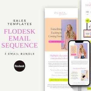 Flodesk Email Sequence, Flodesk Email Template, Flodesk Sequence, Email Newsletter, Email Marketing, Launch Email, Email Campaign