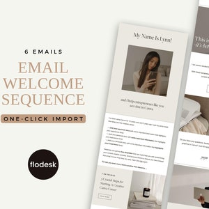 Flodesk Email Template Bundle | Marketing Email for Small Business | Welcome Sequence| Email Newsletter