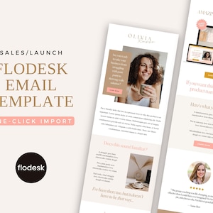 Flodesk Template, Email Template, Email Newsletter, Email Marketing, Sales Email, Launch Email, Email Campaign, Welcome Email