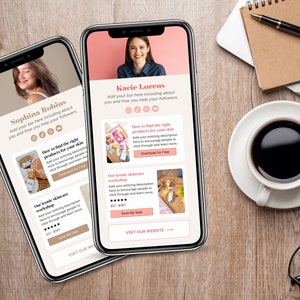 Link in Bio Template, Stan Store Dupe, Link Tree Alternate, Instagram ...