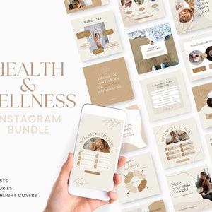 Health & Wellness Instagram Templates: Canva Social Media Designs