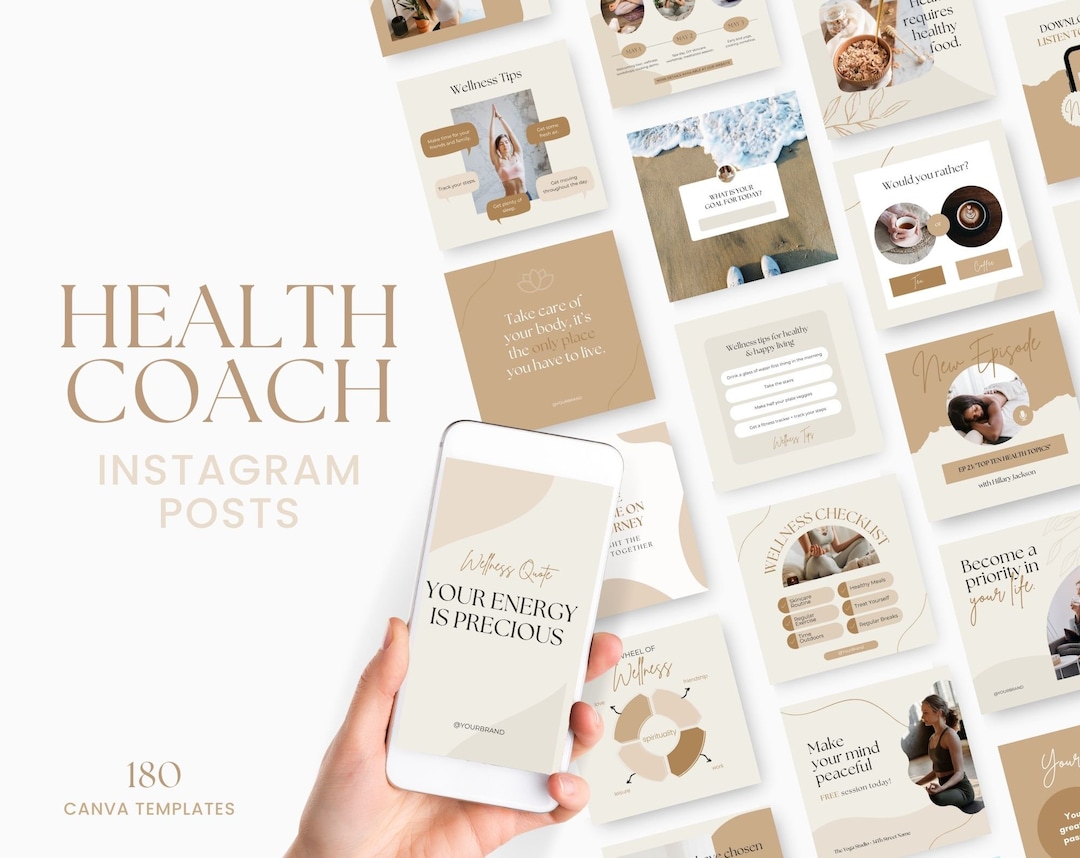 Holistic Health Coach Instagram Templates | Functional Medicine Social ...