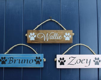 Dog Sign/Pet Name Sign/Dog Name Sign/Dog Lover Gift/Dog Name Sign/Custom Dog Name Sign/Pet Love Gift/Dog Paw Sign/Dog Christmas Gift