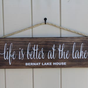 Lake House Gift/Custom Lake House Sign/Lake House Décor/Lake House Sign Personalized/Lake House Sign/Lake House Gift/Lake Lover Gift