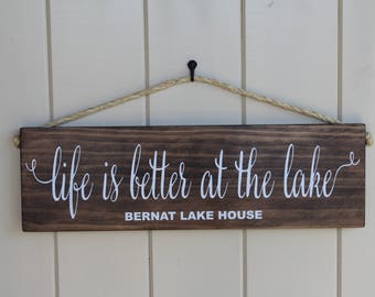 Lake House Gift/Custom Lake House Sign/Lake House Décor/Lake House Sign Personalized/Lake House Sign/Lake House Gift/Lake Lover Gift