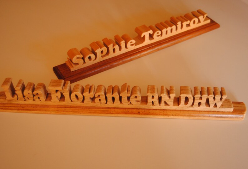 Personalized desktop/shelf name plate Etsy