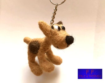 Felt DOG keychain