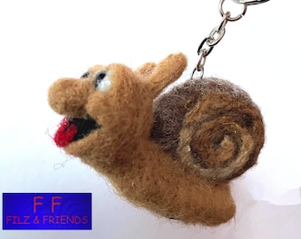 Snail keychain