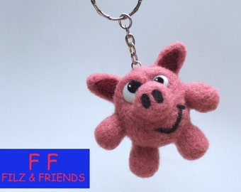 Keychain unique felt