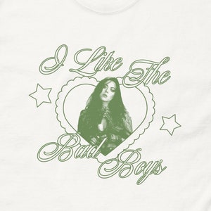 Rio Agatha I Like The Bad Boys T-shirt, Pop Art Style, Vidal Harkness Tee, Aubrey Shirt