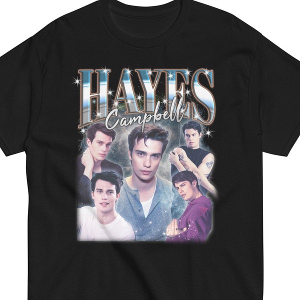 HAYES CAMPBELL Vintage Shirt | Nicholas Galitzine Homage Fan Tees | Character Idea of You | August Moon Graphic Retro 90s Gift
