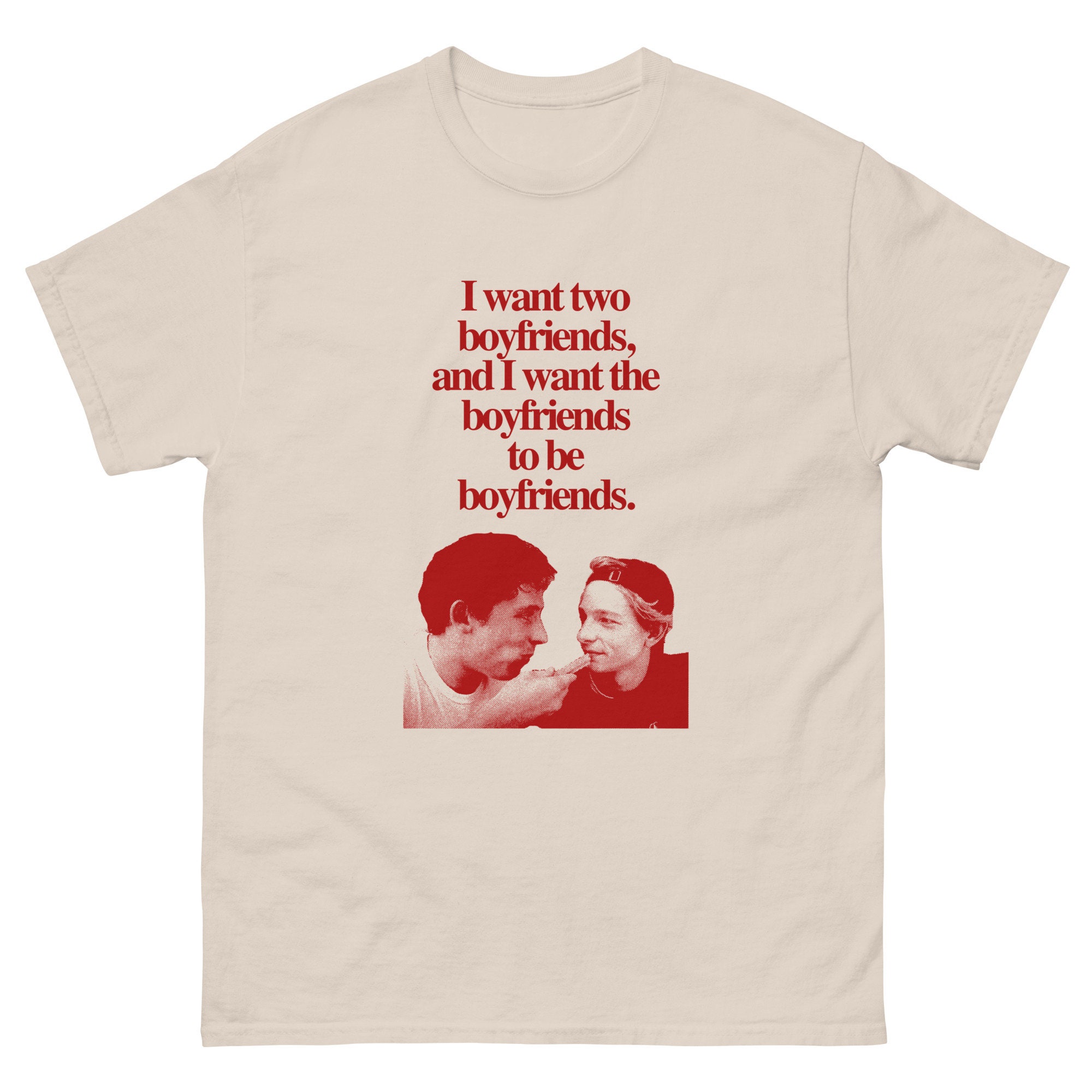 Patrick Zweig Art Donaldson I Want Two Boyfriends T-shirt, Josh O