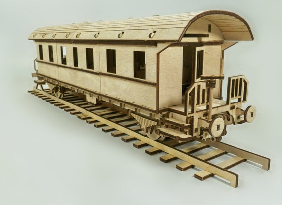 3d Puzzle Passenger Car Wagon Ci Donnerbuchse Mechanical Etsy