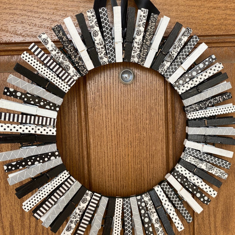 Clothespin Wreath - Etsy