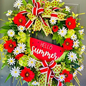 Hello Summer Watermelon Wreath