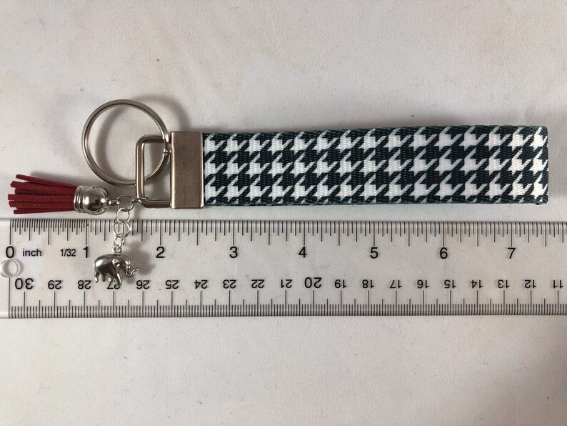 Houdsooth Key Rings Houndstooth Key Fob Wristlet / Keychain - Etsy