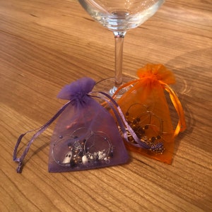 Halloween Wine Glass Charms Set of 6 image 5