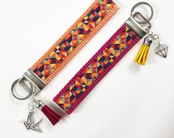 Graphic Key Fob Wristlet / Keychain