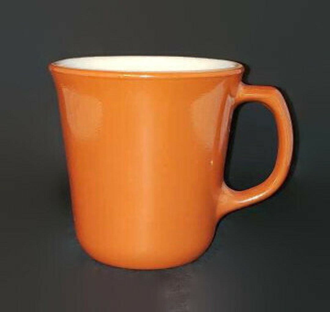 Vintage Corning Ware Burnt Orange Mug: 1970s Milk Glass Coffee Cup - Etsy