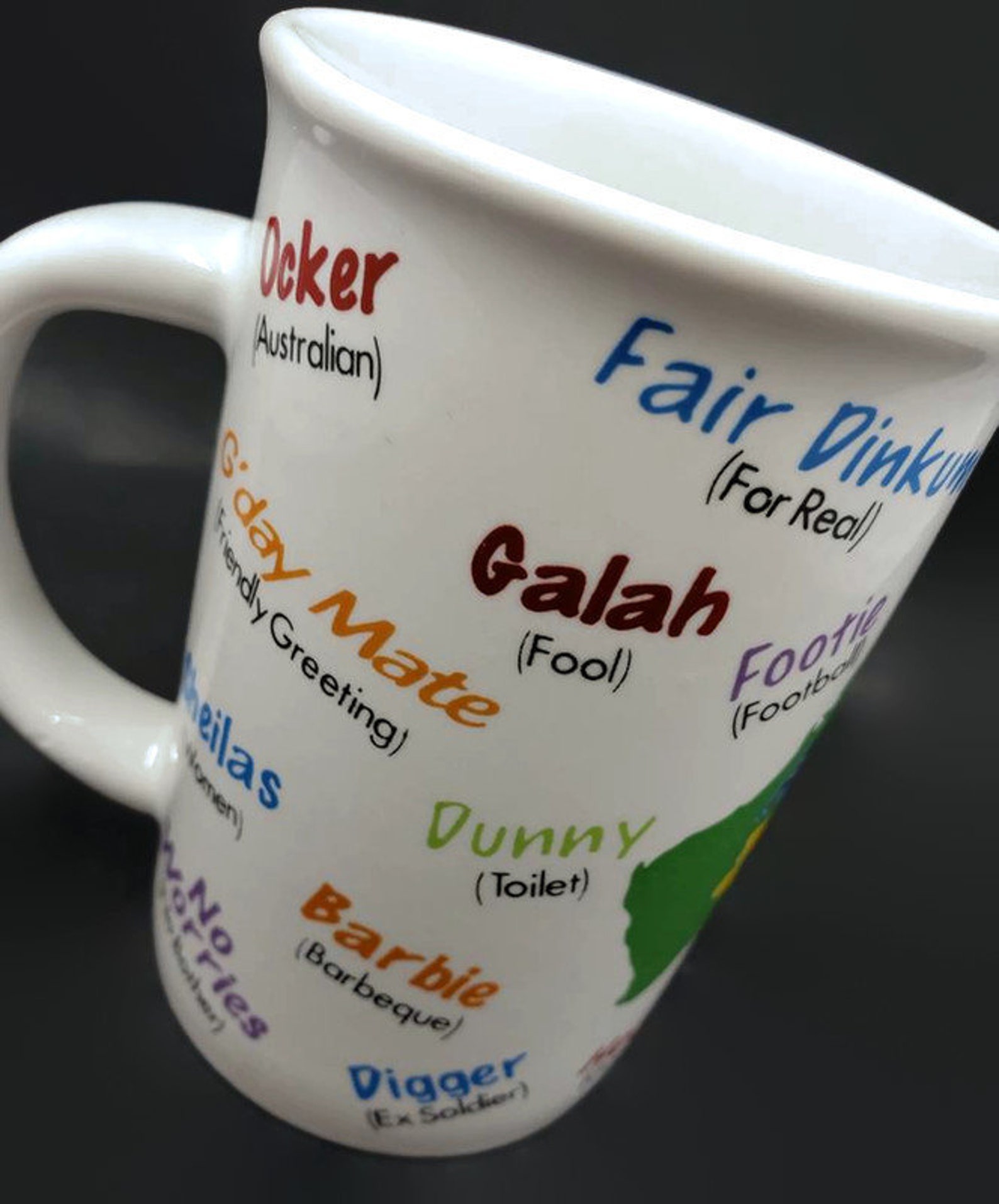 Vintage Mugs Australian Slang Mug Australian Collection Aussie Etsy