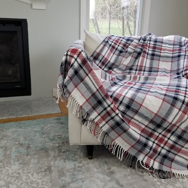 Plaid Throw Blanket Etsy