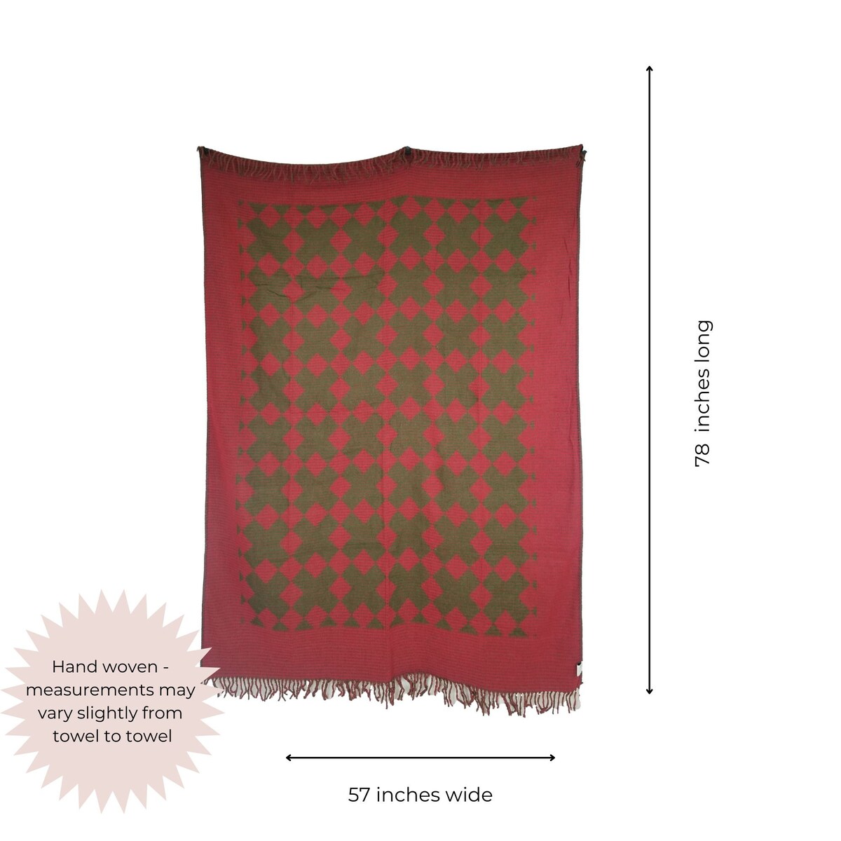 Lightweight Turkish Throw in Red & Olive Cotton Blend Sofa or Couch Blanket All Seasons Cozy Partial Bed Blanket Decorative Blanket - Etsy