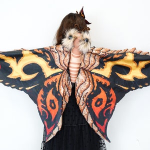 Mothra Costume for Kids - Butterfly Costume - Godzilla Movie - Handmade Costume - Halloween Costume - Carnival Costume