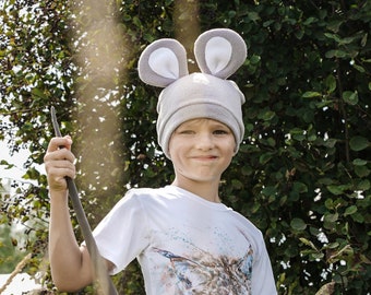 Mouse Hat and Tail - Mouse Costume - Handmade Costume