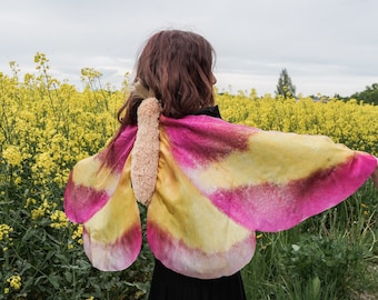 Rosy Maple Moth Costume for Kids - Butterfly Costume - Handmade Costume - Halloween Costume