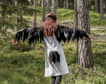 Specht Kleid - Specht Kostüm - Kinder Vogel Kostüm - Vogel Kostüm - Handgemachtes Kostüm - Halloween Kostüm