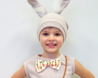 Bunny Costume for Boy - Kids Rabbit Costume - Handmade Costume - Easter Costume - Halloween Costume