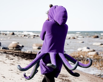 Reflective Octopus Costume for Adults - Ocean Animal Costume - Handmade Costume