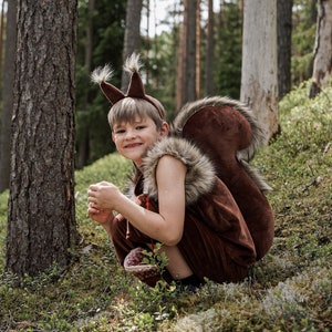 Squirrel Costume for Boys - Animal Costume - Handmade costume