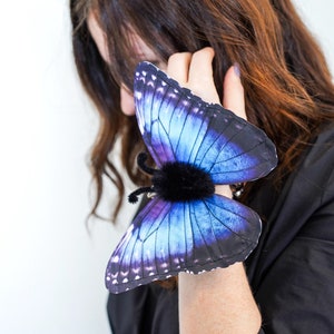 Blaue Schmetterling Haarspange - Schmetterling Kostüm - Handgemachtes Kostüm - Halloween Kostüm