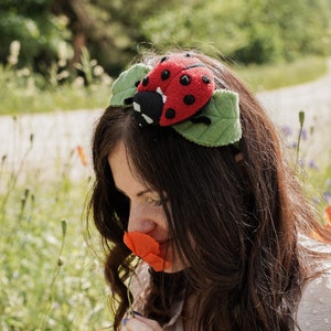 Ladybug Headband for Adults - Ladybug Girl Costume - Handmade Costume - Bug Costume - Halloween Costume