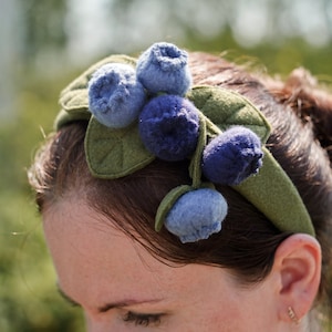 Blueberry Headband for Adults - Blueberry Costume - Handmade Costume - Fruit Costume - Halloween Costume