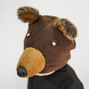 Realistic Bear Hat and Tail Bear Costume Animal Costume Handmade Costume Halloween Costume image 2