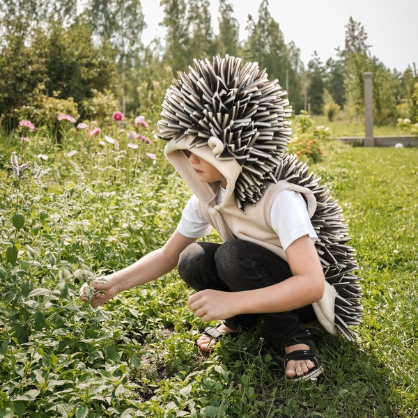 Hedgehog Vest for Kids - Hedgehog Costume - Handmade Costume