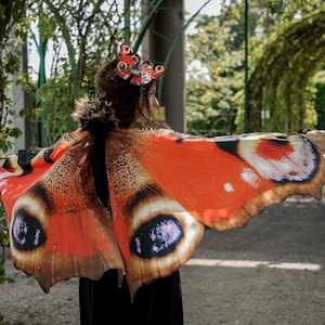 Peacock Butterfly Costume for Adults - Butterfly Wings - Handmade Costume - Halloween Costume