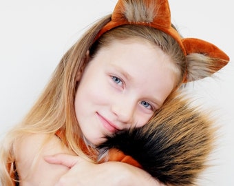 READY TO SHIP! Fox Costume for Girls - Handmade Costume - Halloween Costume